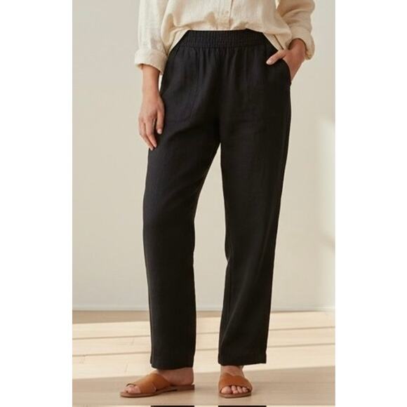 SONOMA life + style Pants - Sonoma Life Style Women's Mid-Rise Straight Leg Linen Blend Pants Black size 10